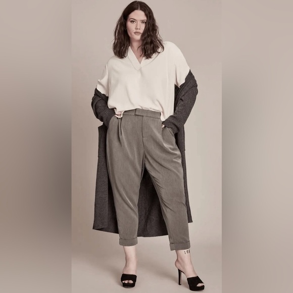 NWT 11 HONORÉ COLLECTION Destiny Tapered Trouser Grey Size 18 - Picture 1 of 6